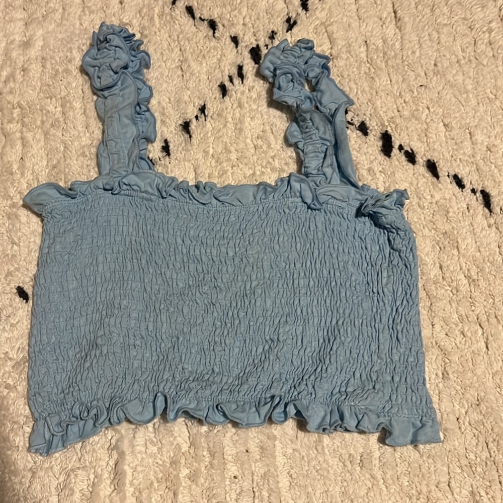 Large cropped tank top - Picture 3 of 4